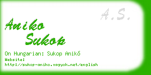 aniko sukop business card